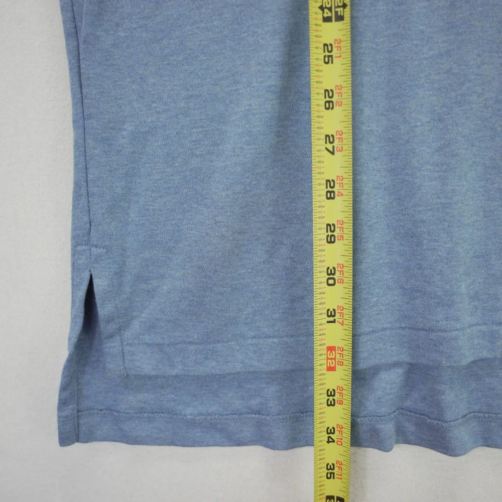 Polo Ralph Lauren Mens XL Blue Heather Short Sleeve Pink Pony Logo Polo Shirt